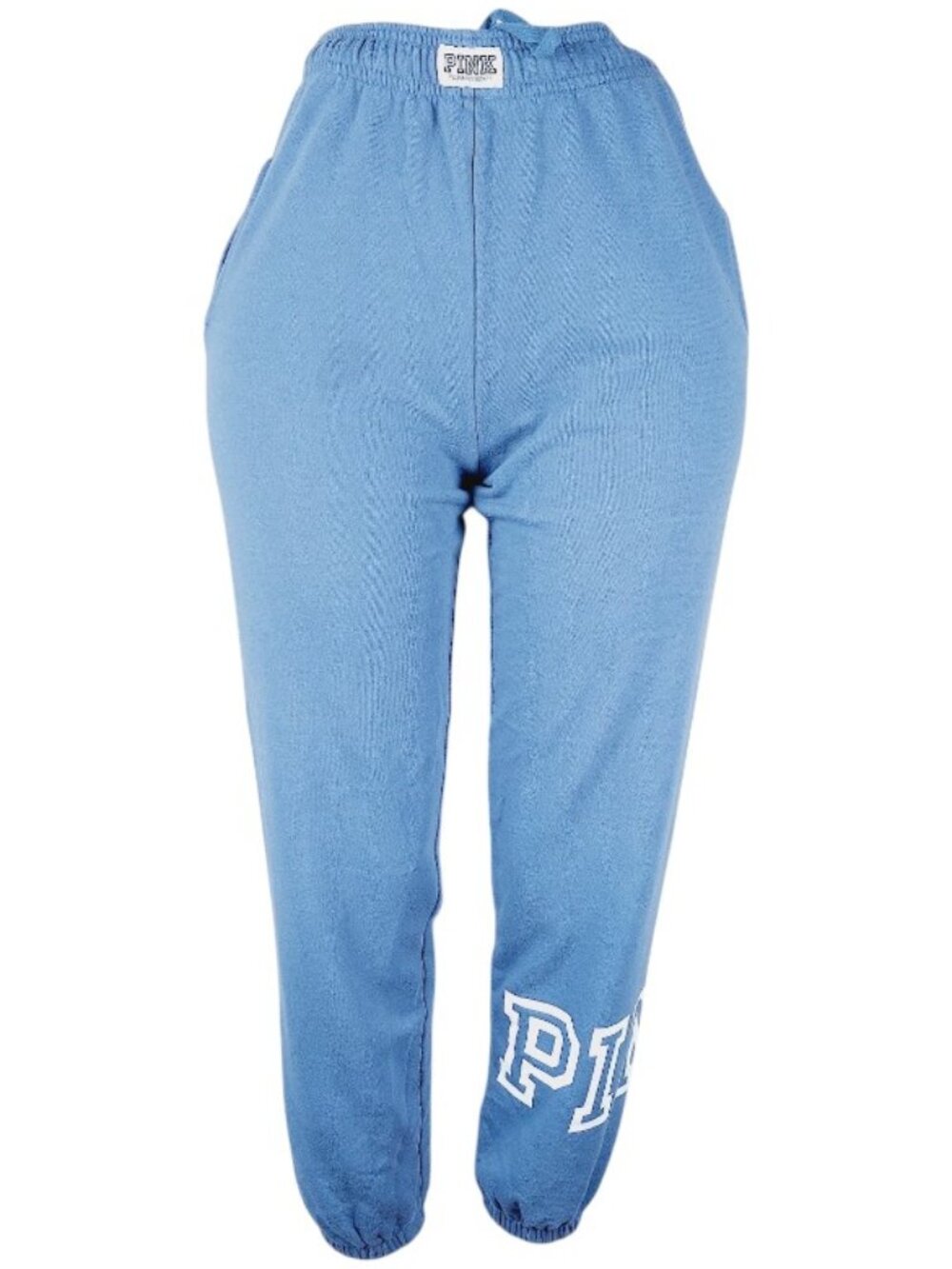PINK Victoria's Secret Women's Slate Blue High-Waist Sweat Jogger Pants Size XS